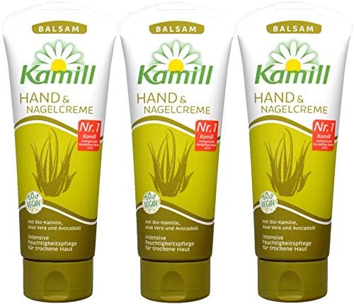 Kamill 3x100 ml Hand & Nail Cream BALSAM with BIO CamomileCamomile, Aloe Vera, Avocado Oil and Bisabolol | Germany by Unknown