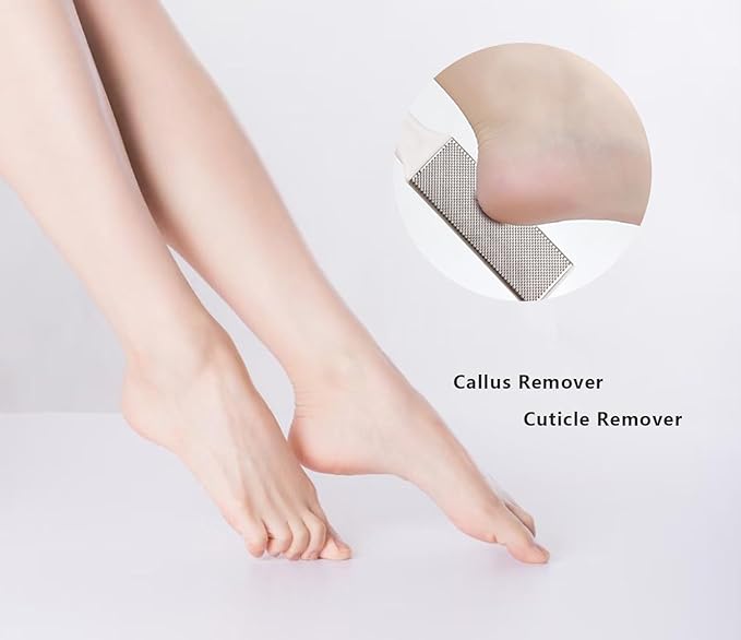 Professional Foot Files Callus Remover,Foot Scrubber for Dead Skin,Stainless Steel Foot Rasp-White(1 Pack)