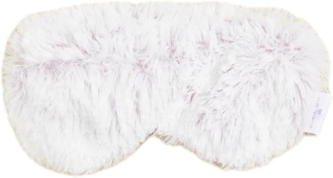 warmies Microwavable Eye Mask for Warmth & Comfort - Heating & Cooling Compress for Calming Relaxation - Weighted & Heated Eye Mask with Scented Lavender for Sleeping - Marshmallow Lavender