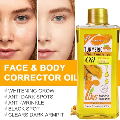 Foot Mask & Turmeric Oil, Deep Hydration Foot for Dry Cracked Skin, Nourishing Body Care with Vitamin E, SPA at Home - Image 6
