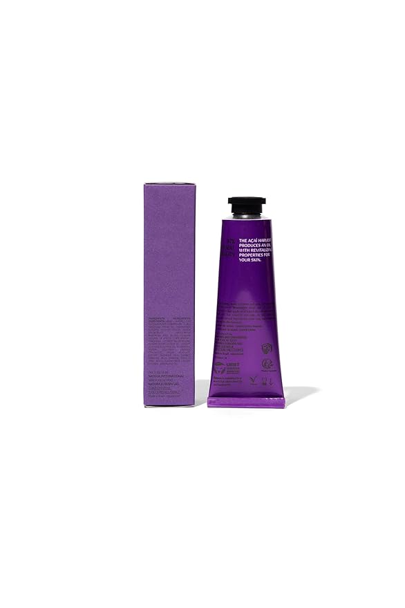 Natura - Açaí Hand Cream Travel Size - Anti-Dullness Hand Balm - Vegan Moisturizing for Dry Hands – Antioxidant Hydration, Fast-Absorbing Cream for Soft, Smooth Skin - 1.41oz (40g)