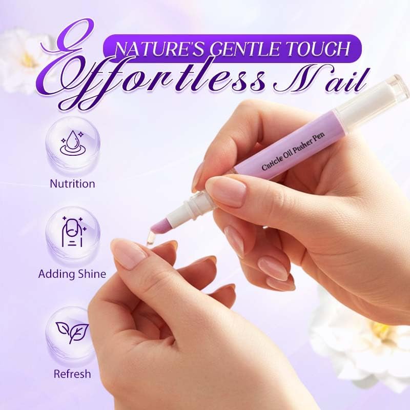2-in-1 Cuticle Pusher & Oil Pen, 2026 New Cuticle Oil Pusher Pen, Portable Nail Care Pen Instant Cuticle Remover Tools for Dry Nails Hangnails Moisturizes Brightens (1 PCS) - Image 3