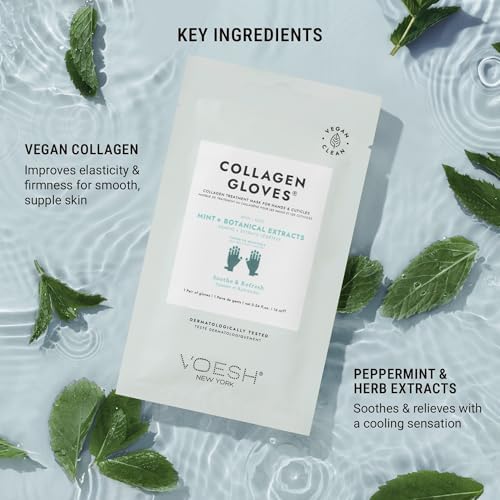 VOESH Collagen Gloves, Vegan Hand Masks, Moisturizing Hand Mask, Lotion Gloves, Hydrating Gloves, Hand Care, Spa Manicure Gloves, Dry Hand Treatment - Image 3
