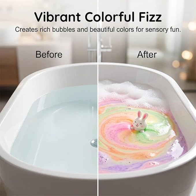 12-Piece Bath Bomb Gift Set for Kids, Bath Bombs for Kids with Surprise Inside, 12 Pack Kid Bath Bombs Gift Set, Organic Colorful Bubble Bath Fizzy Ball, Fun Educational Toy Fizzy (#G(15PC))