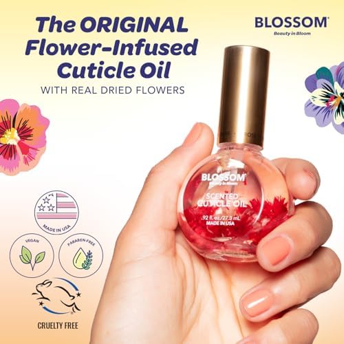 Blossom Cuticle Oil for Nails, Moisturizing, Almond Biscotti, 0.5 fl. oz - Image 3