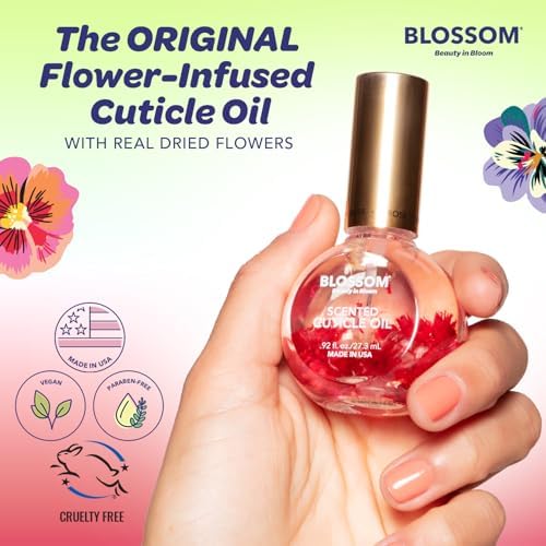 Blossom Cuticle Oil for Nails, Hydrating, Moisturizing, Cherry, 0.5 fl. oz - Image 3