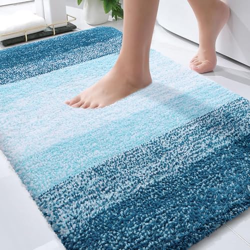 OLANLY Bathroom Rugs Mat 36x24, Extra Soft Absorbent Microfiber Bath Rugs by OLANLY