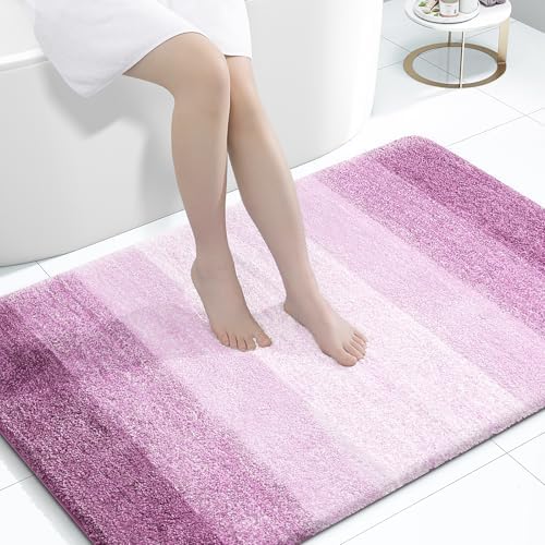 OLANLY Large Bathroom Rugs 44x32, Extra Soft Absorbent Microfiber Bath Rugs by OLANLY