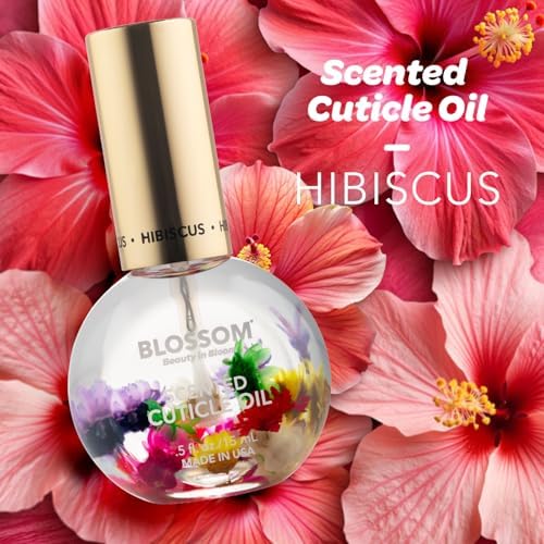 Blossom Cuticle Oil for Nails, Hydrating, Made in USA, Hibiscus, 0.5 fl. oz - Image 2