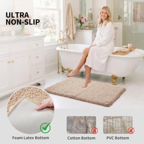 ILANGO Bathroom Rugs 70" × 24", Extra Soft Absorbent Microfiber Bath Rugs - Image 6