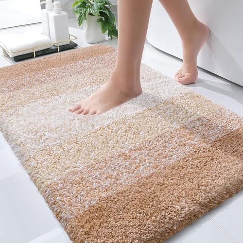 OLANLY Bathroom Rugs Mat 34x21, Extra Soft Absorbent Microfiber Bath Rugs by OLANLY