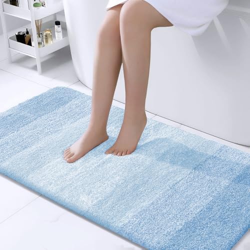 OLANLY Bathroom Runner Rug 40x24, Extra Soft Absorbent Microfiber Bath Rugs by OLANLY