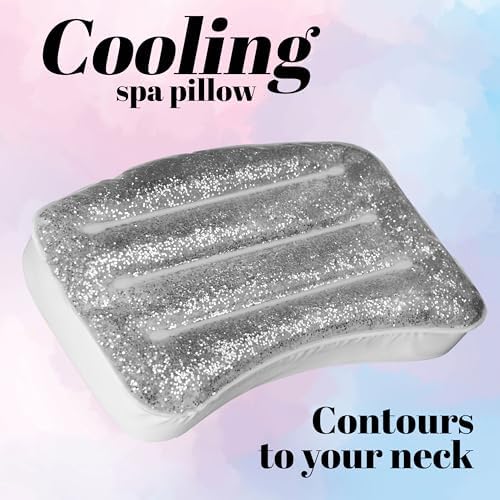 Glitter Gel Cooling Spa Pillow -Bathtub & Hot Tub Relaxation Cushion (Pack of 2) - Image 2