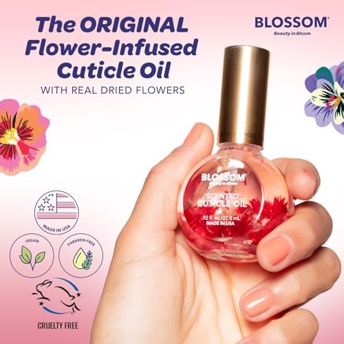 Blossom Cuticle Oil for Nails, Infused with Real Flowers, Rose, 0.92 fl. oz - Image 3