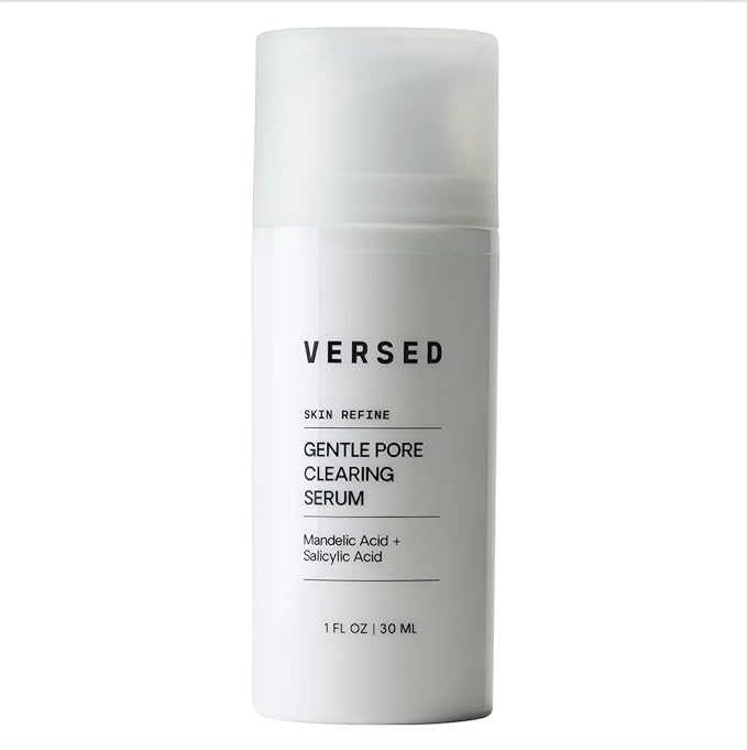VERSED Skin Refine Gentle Pore Clearing Serum | Exfoliating Facial Serum with Salicylic Acid and Mandelic Acid for Clear Skin | Safe for Sensitive Skin, Vegan, 30 ml / 1 fl oz