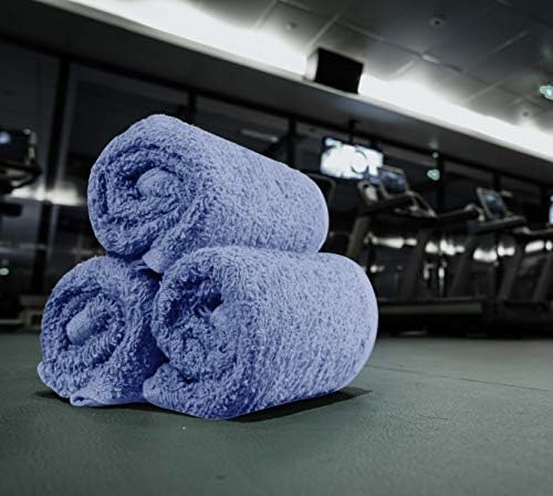 Utopia Towels 60 Pack Cotton Washcloths Set, 100% Ring Spun Cotton, Premium Flannel Face Cloths, Highly Absorbent and Soft Feel Fingertip Towels, Electric Blue - Image 2