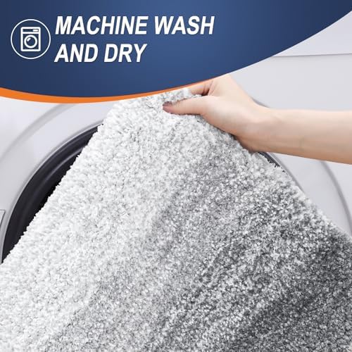 OLANLY Bathroom Runner Rug 59x24, Extra Soft Absorbent Microfiber Bath Rugs - Image 5