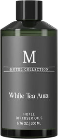 Hotel Collection Diffuser Oil-White Tea Aura, 6.76 Fl Oz (200ml), Home Luxury Aroma & Hotel Fragrance Diffuser Oil- Essential Oils for Aromatherapy Bigger Bottle, Longer Lasting Aroma