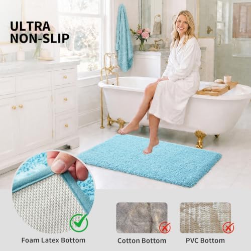 ILANGO Bathroom Rugs 24" × 17", Extra Soft Absorbent Microfiber Bath Rugs - Image 6
