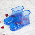 WMHYLYH Movable Foot Soaker, Portable Feet Soaking Tub Massage Foot Bath Shoes, Bath Massager Basin Pedicure Feet Spa Shoes for Thermal Massage to Promote Blood Circulation (Large High, Blue)