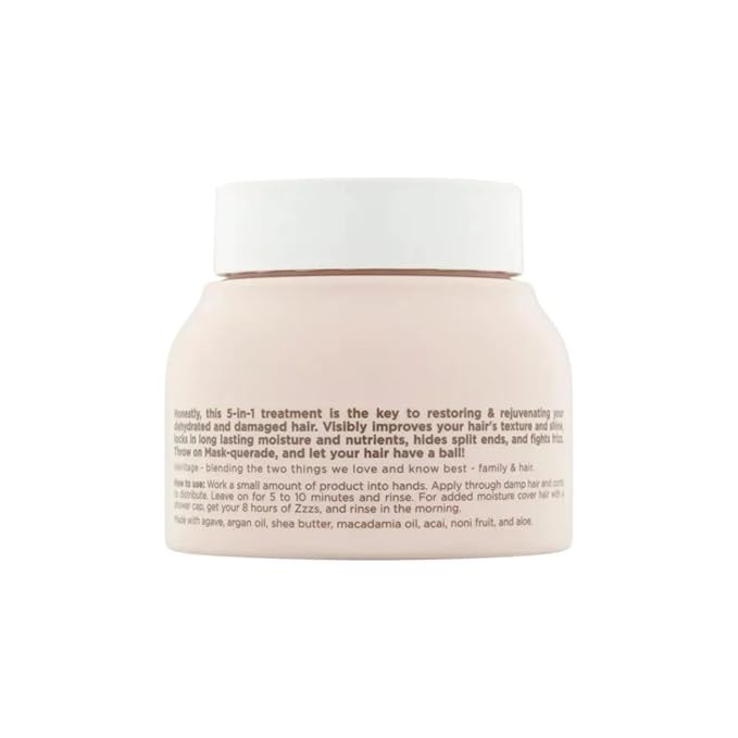 Hairitage Hydrating Argan Oil Deep Conditioning Hair Mask For Dry Damaged + Curly, Color Treated, Frizzy Hair - Moisturizing Hair Repair Treatment with Shea Butter, Aloe & Soy Protein - Soften & Shine | Moisturizing, Treatment, Anti-Frizz, Hydration, D...