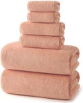REDKISS Ultra Soft 6 Piece Towel Set, Premium Towels for Bathroom, Highly Absorbent, Quick Dry, Lightweight Bath Towels Set Collection, Includes 2 Bath Towels, 2 Hand Towels, 2 Washcloths, Orange by REDKISSOnline