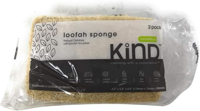 Kind, Sponge Loofah, 2 Count