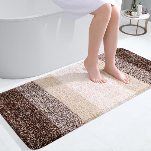 OLANLY Bathroom Runner Rug 44x20, Extra Soft Absorbent Microfiber Bath Rugs by OLANLY
