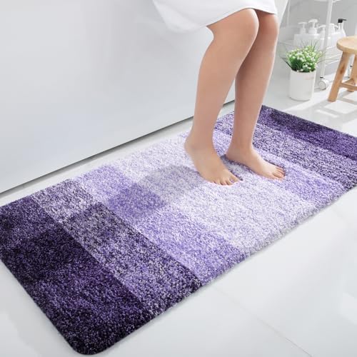 OLANLY Bathroom Runner Rug 47x24, Extra Soft Absorbent Microfiber Bath Rugs by OLANLY