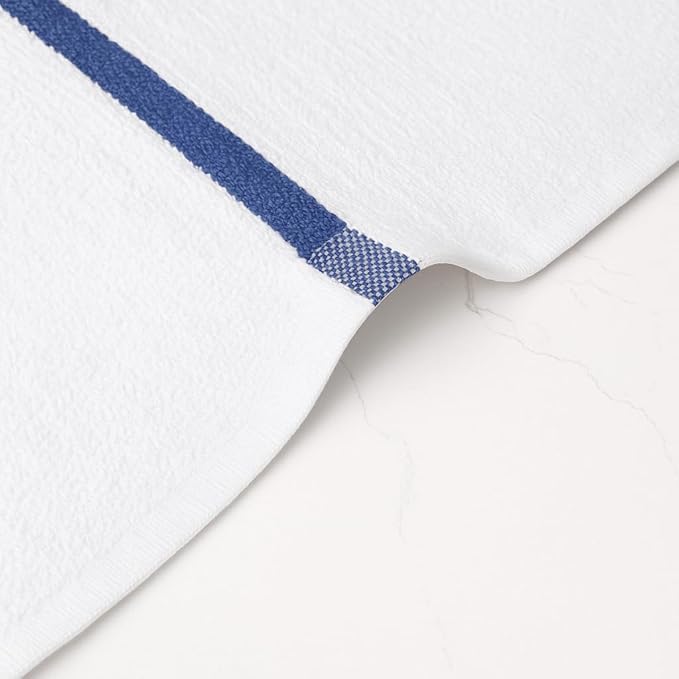 CASA COPENHAGEN Classic Bar Mop Towels - Pack of 12, 15"x19" 100% Cotton, Highly Absorbent & Durable Towels, Multipurpose Kitchen Towels for Home, Bar, Restaurant, Cleaning & More
