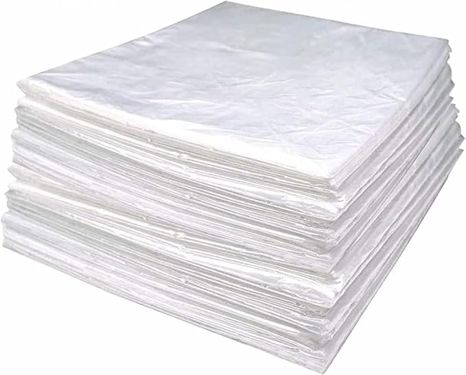 50 Pieces Disposable Plastic Sheeting, Sauna Blanket Liners Side Opening, Body Wrap Far Infrared Sauna Blanket for Beauty Salon Spa Sauna Room Body Therapy Home Use
