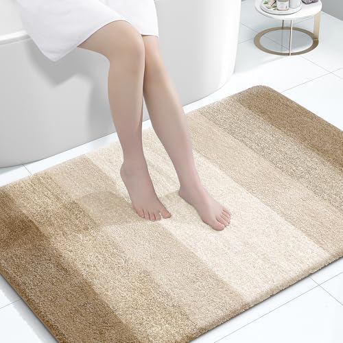 OLANLY Large Bathroom Rugs 44x32, Extra Soft Absorbent Microfiber Bath Rugs by OLANLY