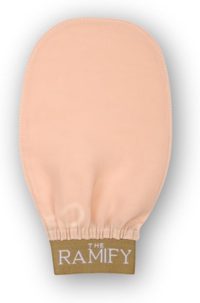 The Ramify Silk Exfoliating Gloves For Smooth Skin Natural Body Scrubber High Quality Turkish Bath Gloves Regeneration Of Dead Skin Cells Handcrafted Turkish Kese Beige