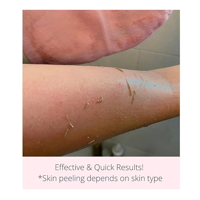 DEWYGLO Dewyglo Exfoliating Glove (Pink),Made with 100percent Viscose,a Biodegradable Fibre Exfoliating Body Glove is Reusable,Gentle and Suitable for Sensitive Skin
