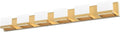 Tipace Gold Vanity Lights for Bathroom Modern LED 6 Lights Bathroom Vanity Lights Up and Down Wall Light Fixtures 6000K