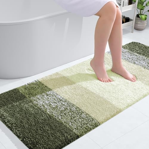 OLANLY Bathroom Runner Rug 54x24, Extra Soft Absorbent Microfiber Bath Rugs by OLANLY