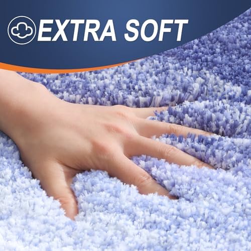 OLANLY Luxury Toilet Rugs U-Shaped 24x20, Soft Absorbent Microfiber Mat - Image 3