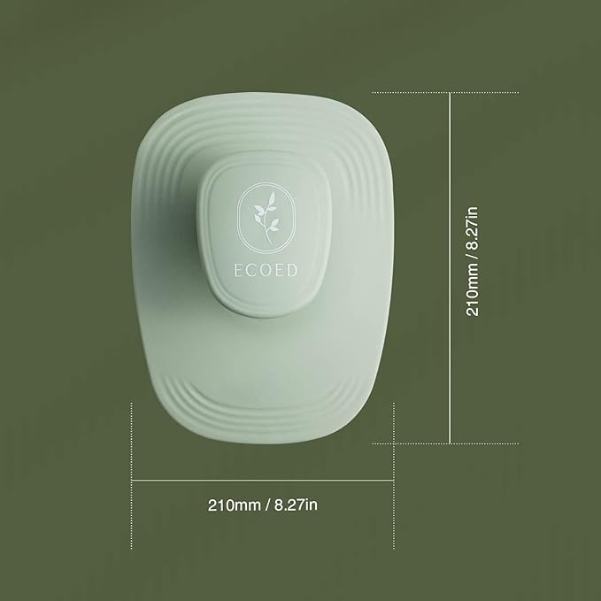 Ecoed 2 PC Scalp Massager Shampoo Brush, Scalp Scrubber & Exfoliator for Dandruff Removal, Wet & Dry and Detangler for Men and Women, Suitable for Short Medium Hair (Green)
