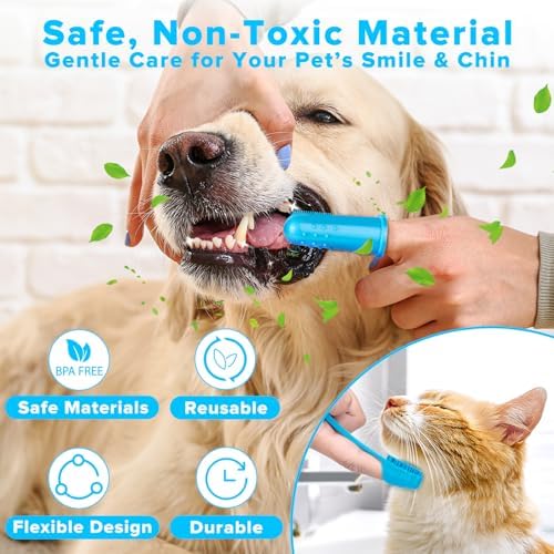 6PCS Grooming & Bath Supplies for Dogs, Cats | Dog Washing Gloves | Dog Bath Brush | Dog Shower Brush | Pet Grooming Gloves | Dog Grooming kit | Pet Supplies for Showerhead & Sprayer (Light Blue) - Image 6