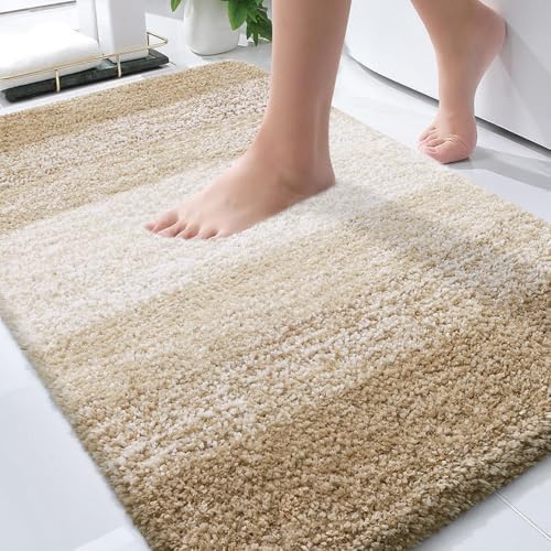 OLANLY Bathroom Rugs Mat 34x21, Extra Soft Absorbent Microfiber Bath Rugs by OLANLY