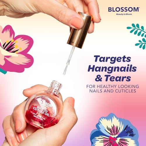 Blossom Cuticle Oil for Nails, Scented Nail Oil Cuticle Care, 0.5 fl. oz - Image 4