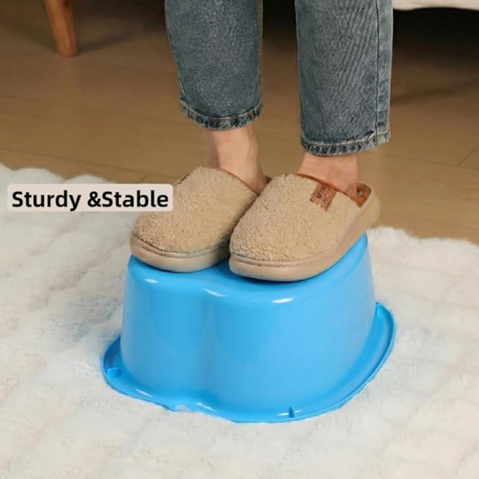 Ytterbium Foot Soaking Bath Basin, Large Massage Foot Soaking Tub, Plastic Home Spa Pedicure Bucket, Relaxation & Stress Relief, Suitable for Women & Men (Blue)