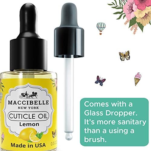 Cuticle Oil Heals Dry Cracked Cuticles 0.5 oz 2 Bottles (Lemon) - Image 4