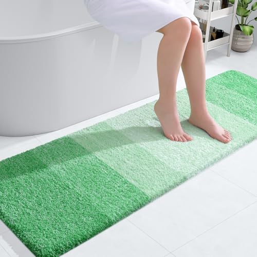 OLANLY Bathroom Runner Rug 59x17, Extra Soft Absorbent Microfiber Bath Rugs by OLANLY