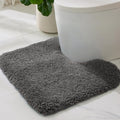 ILANGO Toilet Rugs U Shaped 22" × 24",Soft Absorbent Microfiber Bath Rugs by ILANGO