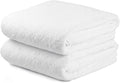 JML Microfiber Bath Towels Set of 2, 30 in x 60 in, Oversized, Ultra Soft, Super Absorbent, Fast Drying, No Fading Large Bathroom Towel Set for Sport, Travel, Fitness, SPA,Yoga (Coral Fleece - White)