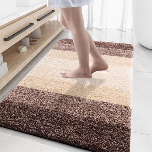 OLANLY Large Bathroom Rugs 59x35, Extra Soft Absorbent Microfiber Bath Rugs by OLANLY