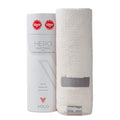 VOLO Super Hero XL Hair Towel | Super Absorbent Quick Dry Nanoweave | Reduces Dry Time by 50% | Large Wrap for All Hair Types (Super Hero Salt White - Tube)