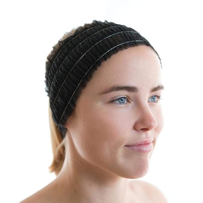 100 Count Disposable Facial Spa Headbands Individual Wrapped