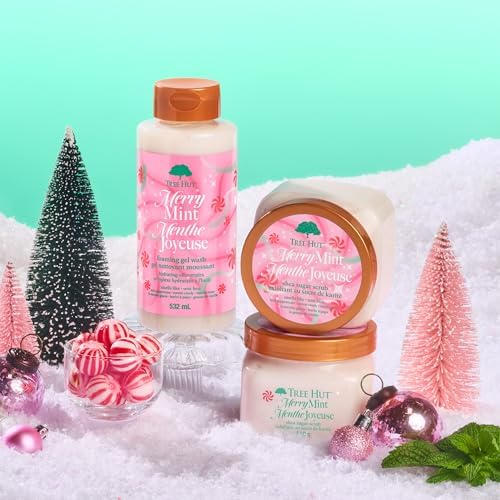 Tree Hut Merry Mint Body Scrub, Exfoliating Sugar Scrub, Vegan, 18 Ounce (Pack of 12) - Image 6